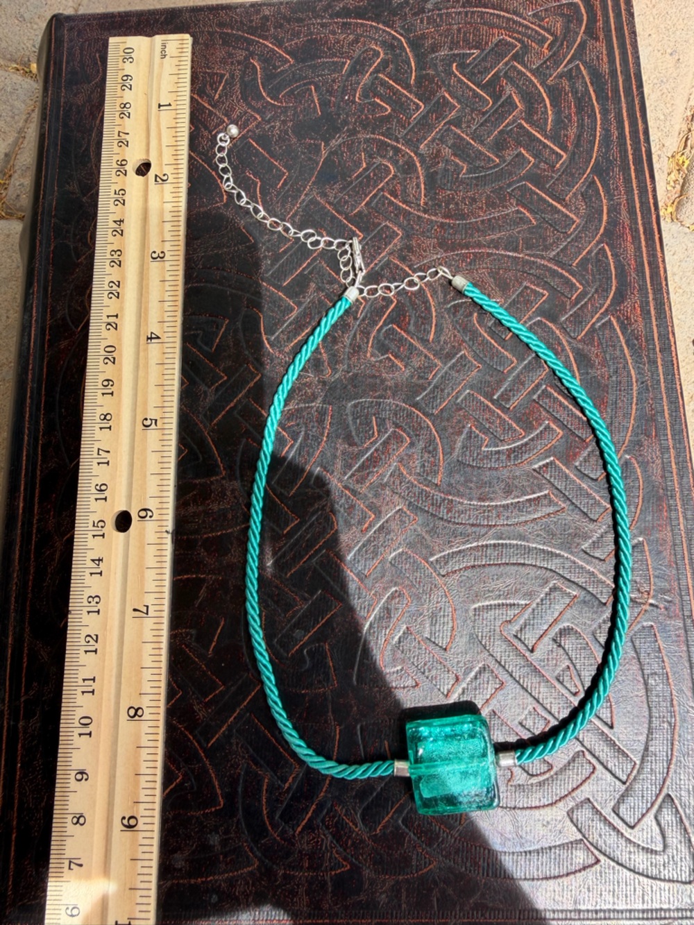 Free People Turquoise Twisted Rope Choker Necklace - Unbranded